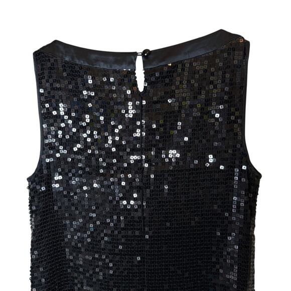 For Love and Liberty Johnny Was Sequin Mini Dress Black Sleeveless size XS - Picture 3 of 6